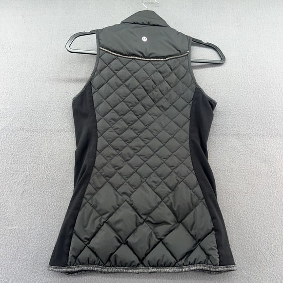 Lululemon Vest Women's Small Fluff Off Down Black Full Zip - Picture 6 of 8